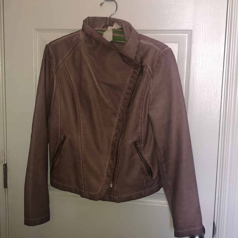 Maybe faux leather jacket worn once
